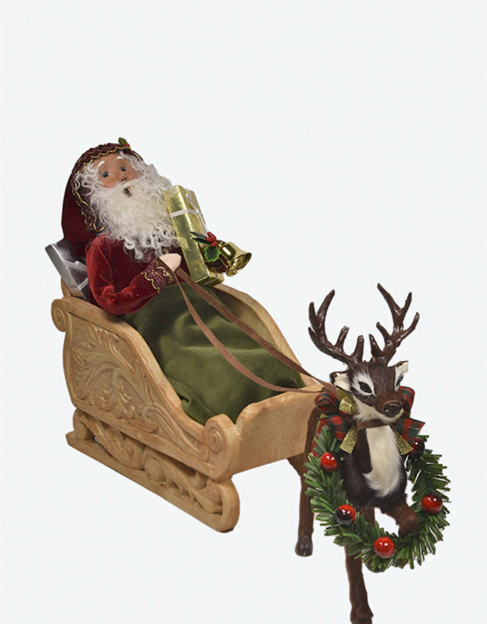 Byer's Choice Sleigh Santa