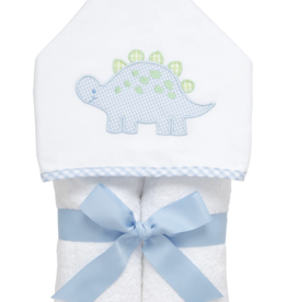 Three Marthas Everykid Towel Blue Dinosaur