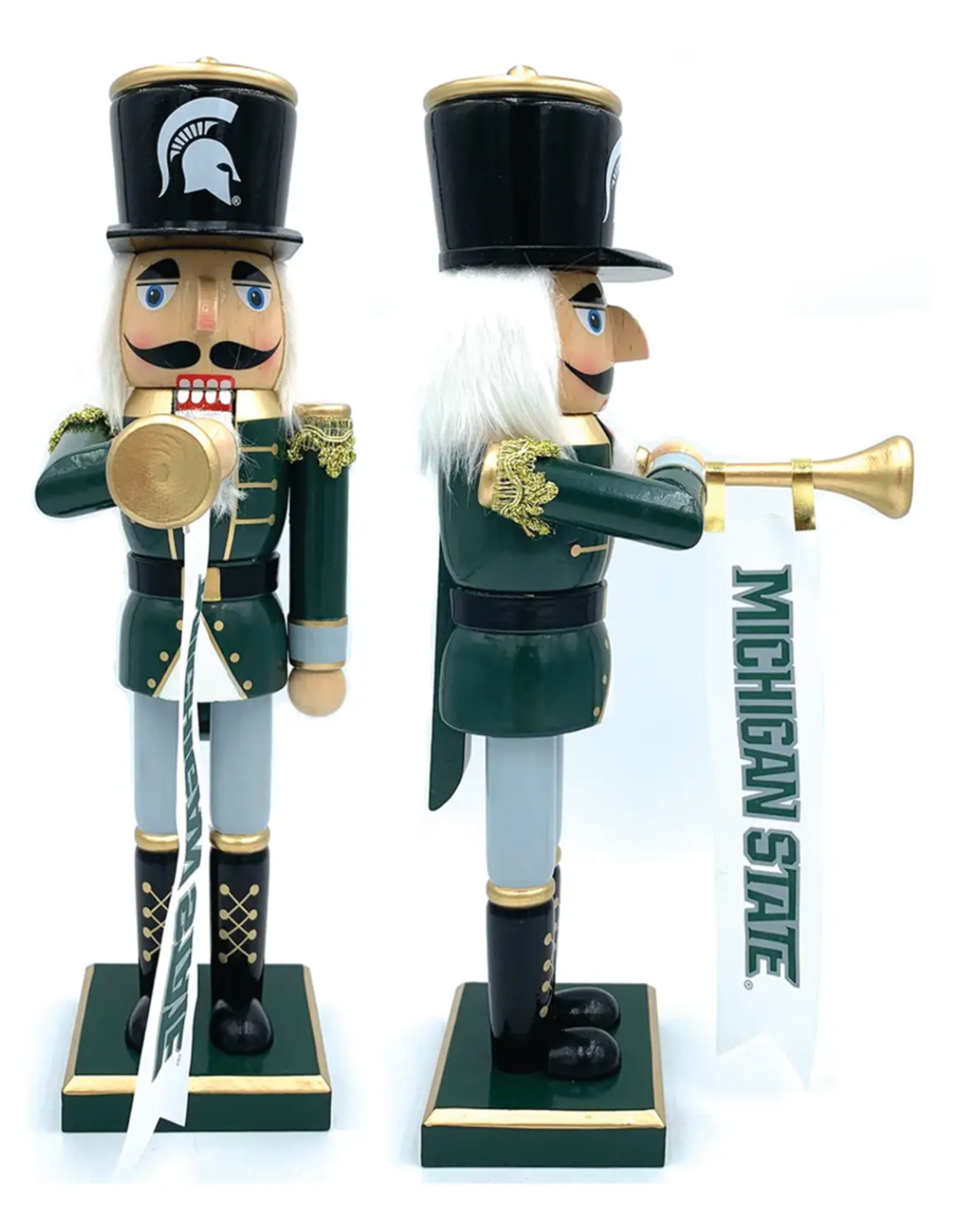 Santa's Workshop Michigan State Bugler 14" Nutcracker