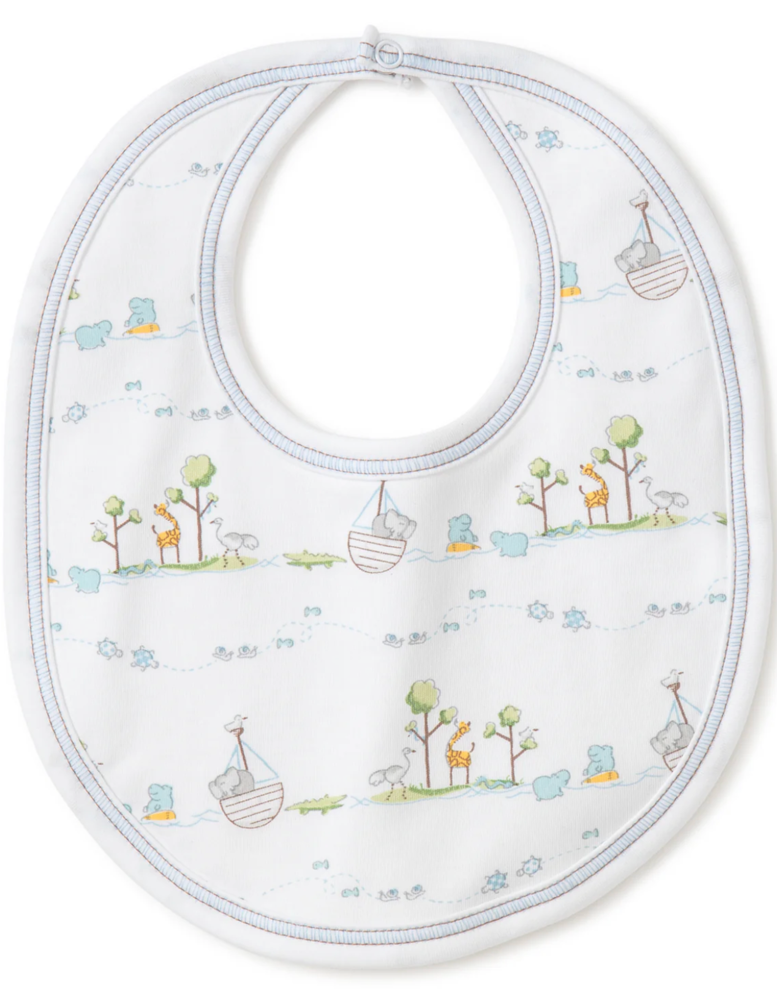Kissy Kissy Bib Premier Noahs Ark Blue