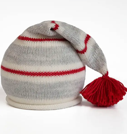 Melange Striped Santa Hat