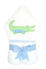 Three Marthas Everykid Towel Blue Alligator
