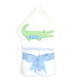 Three Marthas Everykid Towel Blue Alligator