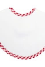Three Marthas Bib Basic Pique Red Check xx
