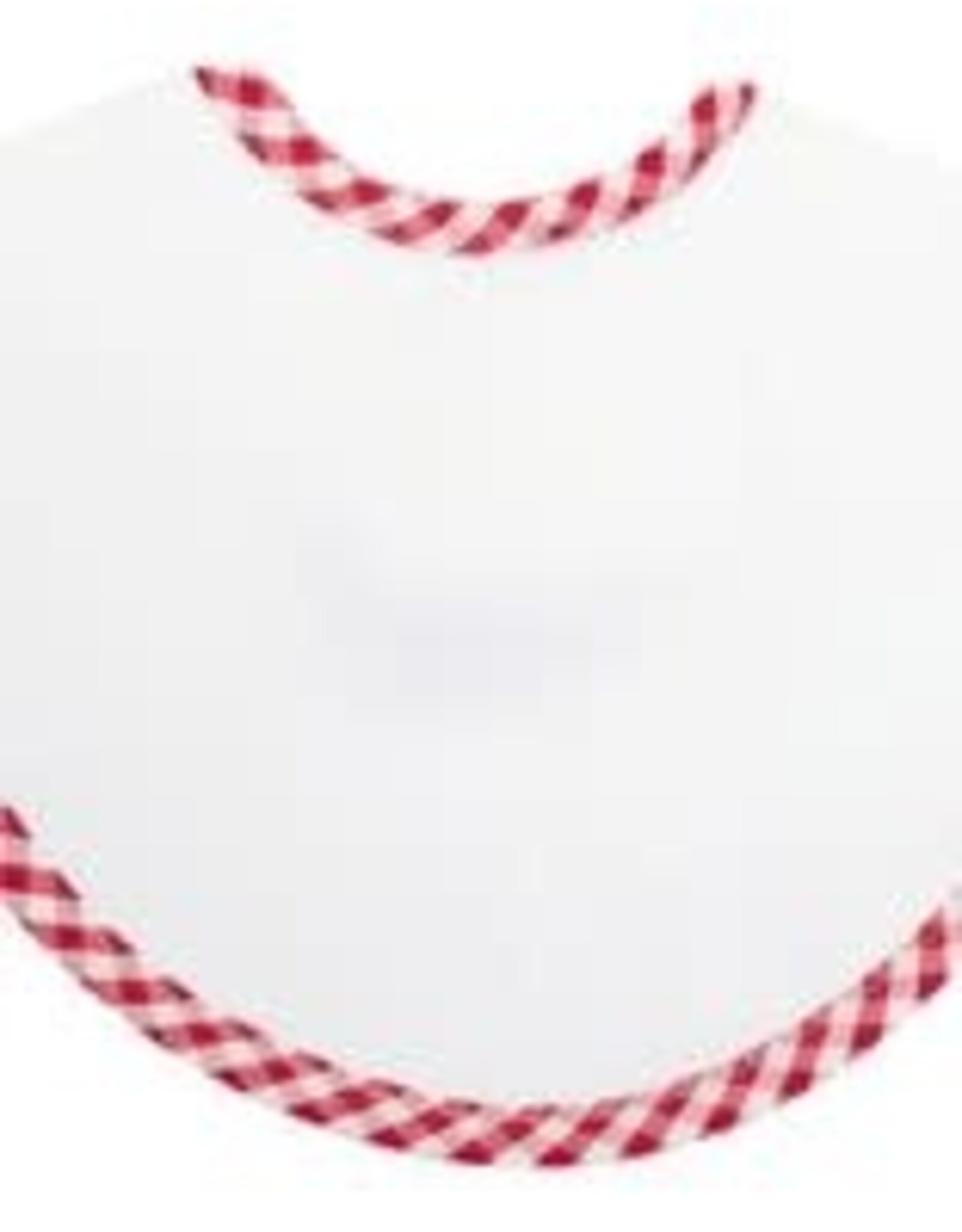 Three Marthas Bib Basic Pique Red Check xx