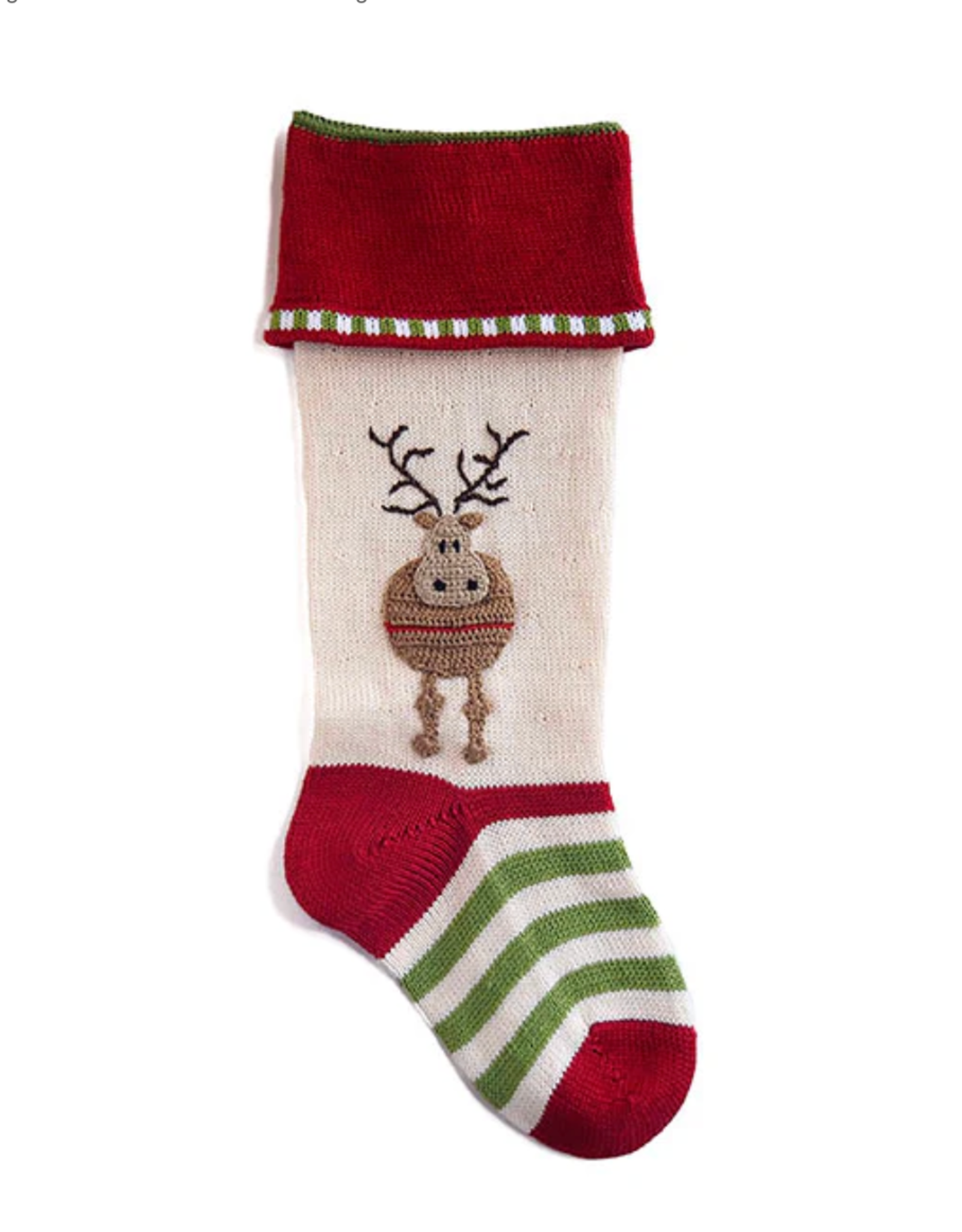 Melange Stocking  Reindeer