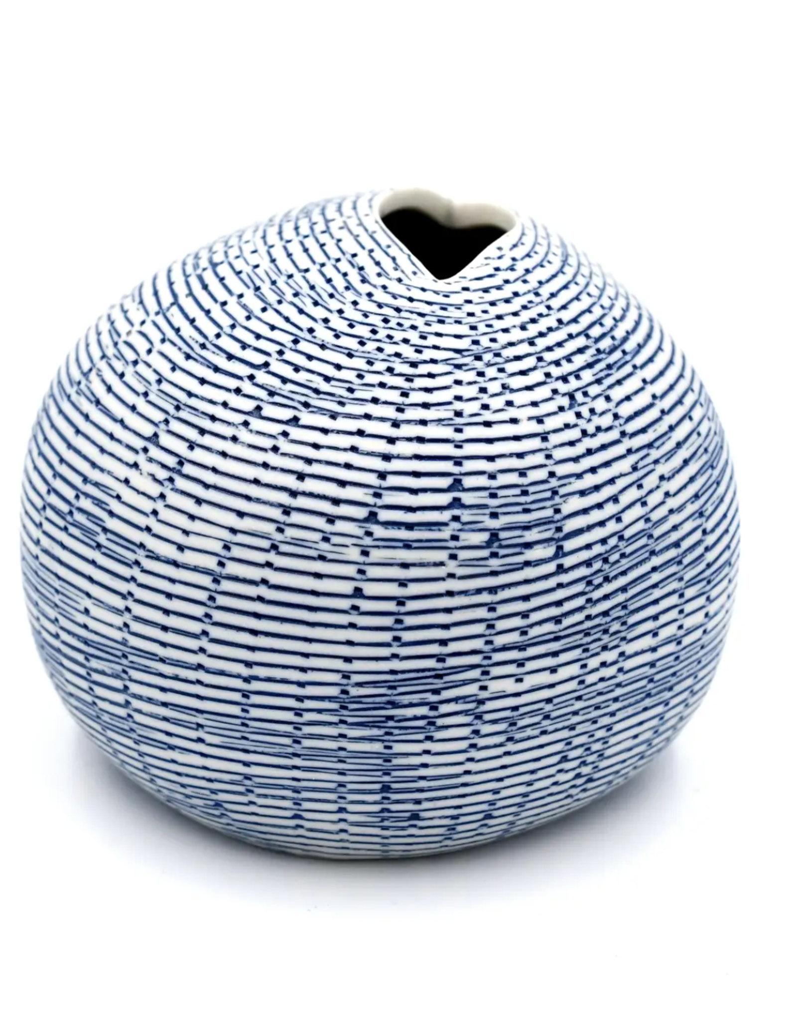 Art Floral Trading Blue Pebble Porcelain Bud Vase