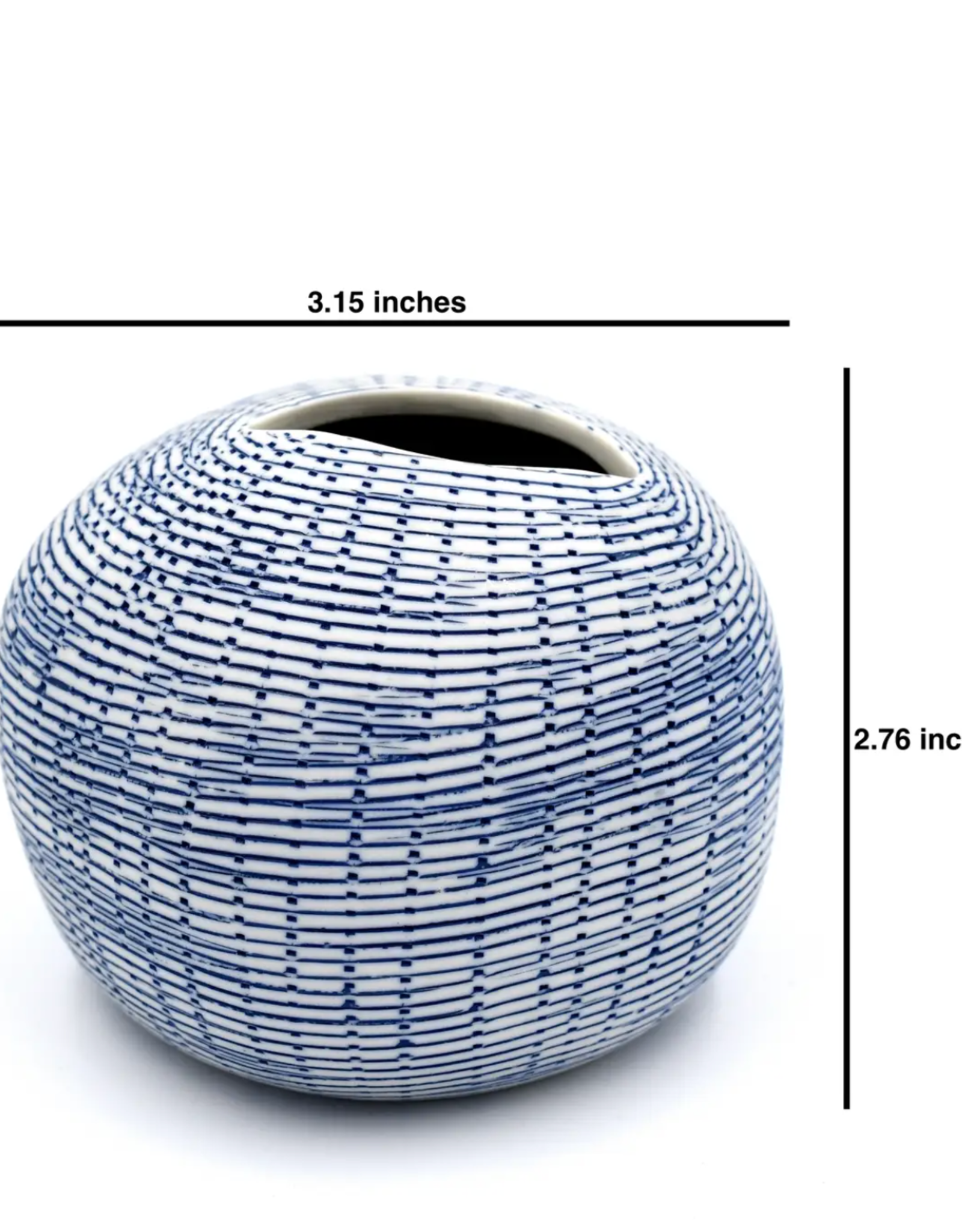 Art Floral Trading Blue Pebble Porcelain Bud Vase