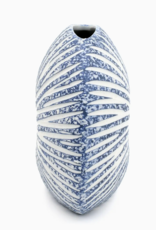 Art Floral Trading Blue Diva Round Mini Porcelain Bud Vase