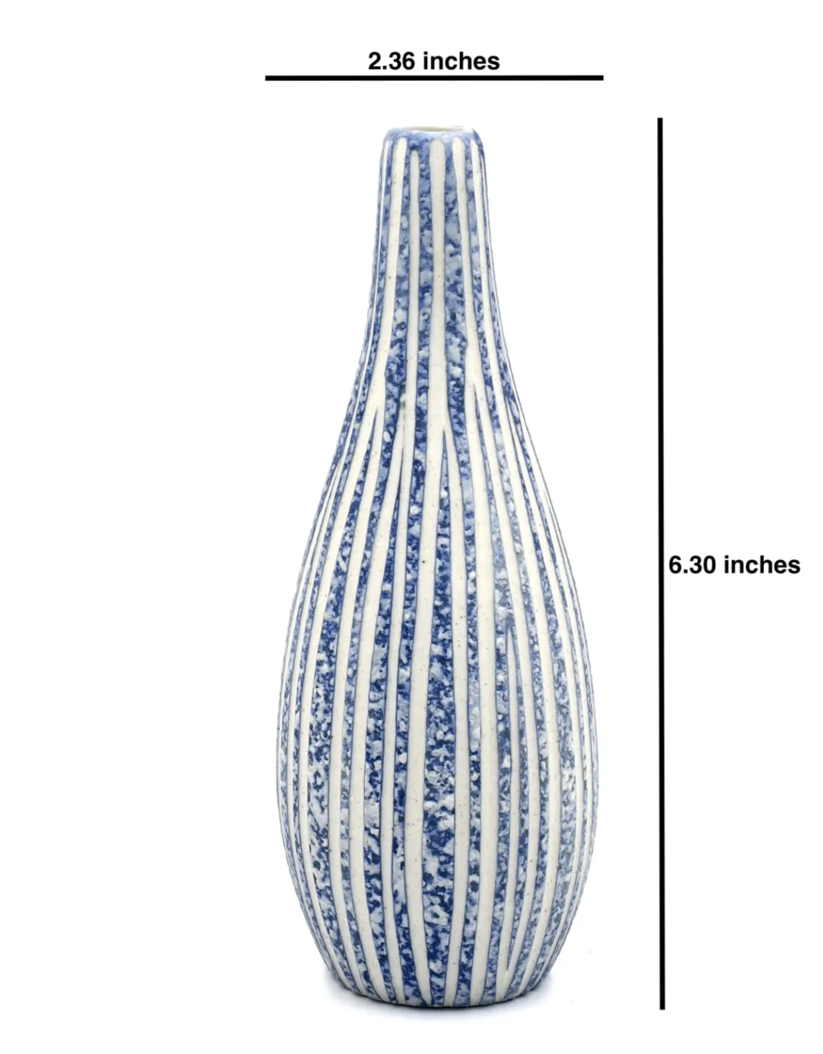 Art Floral Trading Blue Modo Porcelain Bud Vase