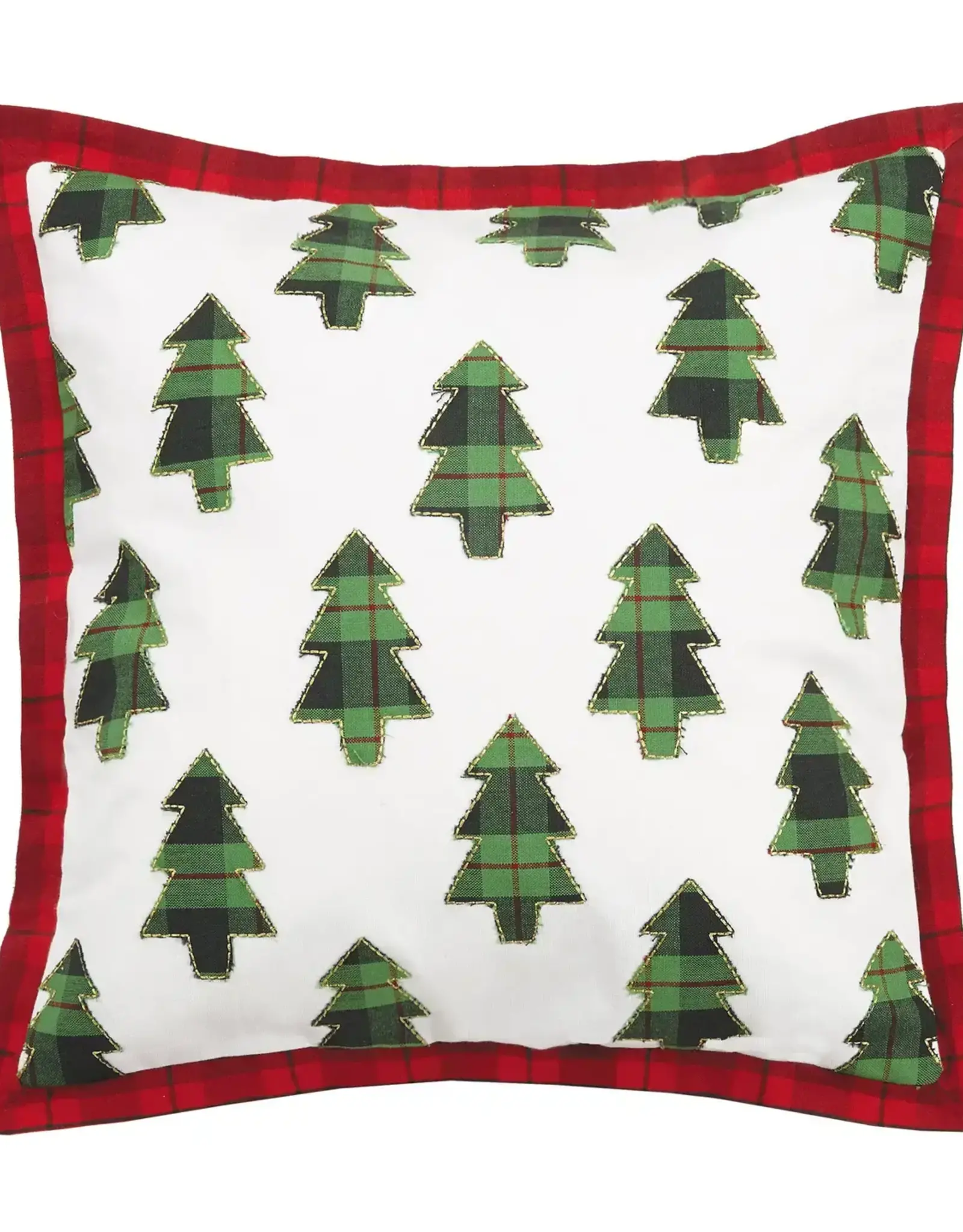 Plaid Trees Pillow