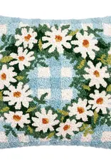 Daisy Wreath Pillow 16x16"