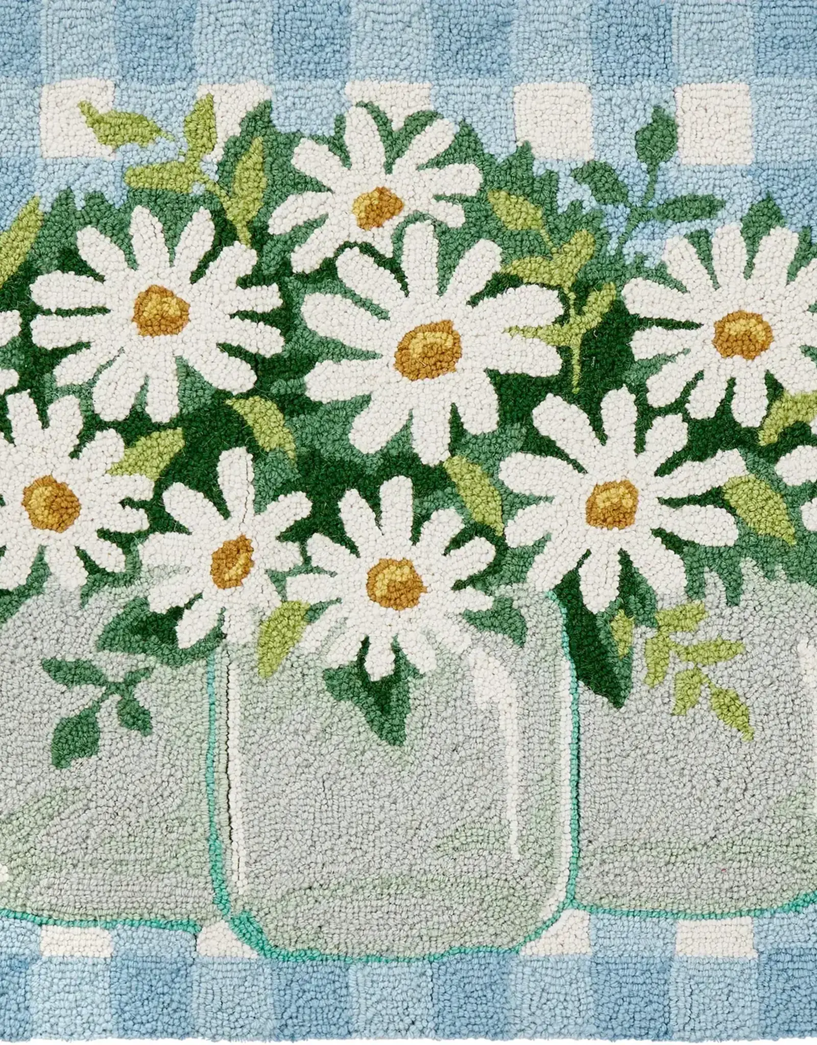 Rug Daisies in Jars