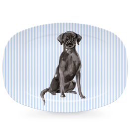 Mariposa Best Friends Black Lab Platter