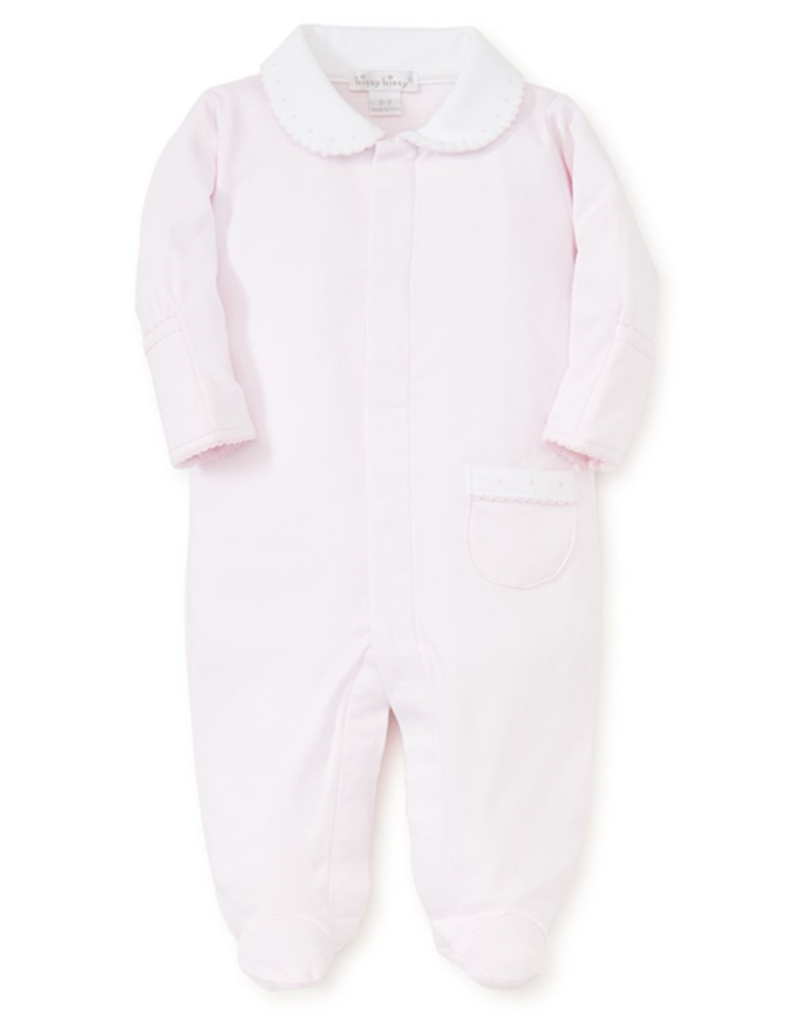 Kissy Kissy Footie Pink w/collar