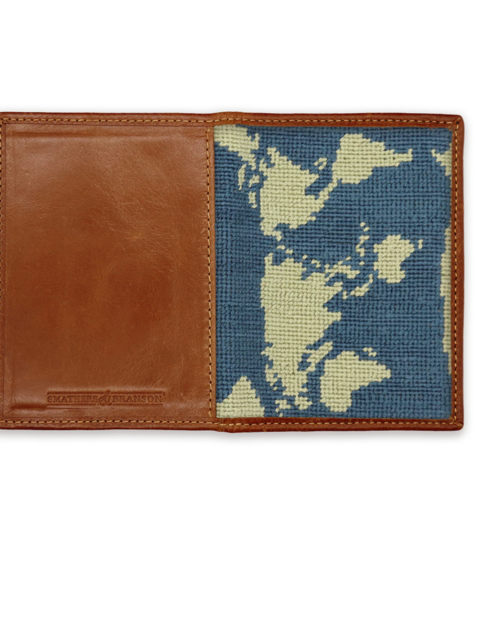 Smather's & Branson Passport Case World Map