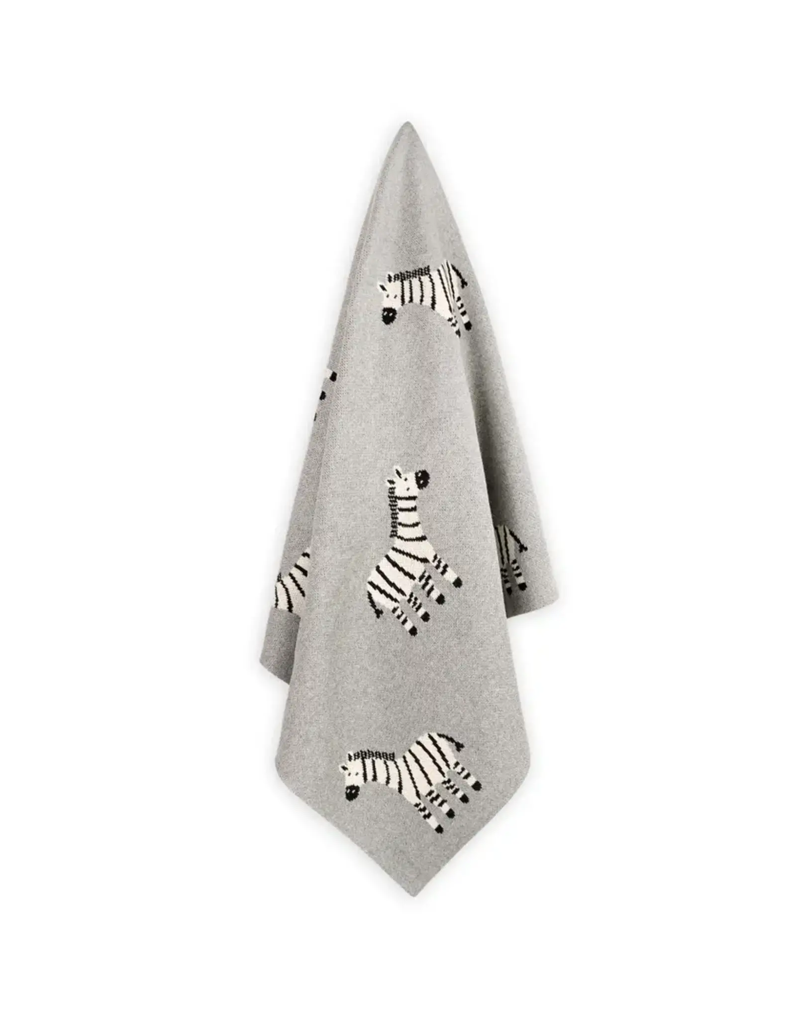 Viverano Organics Zebra - Organic Cotton Jacquard Knit Baby Blanket