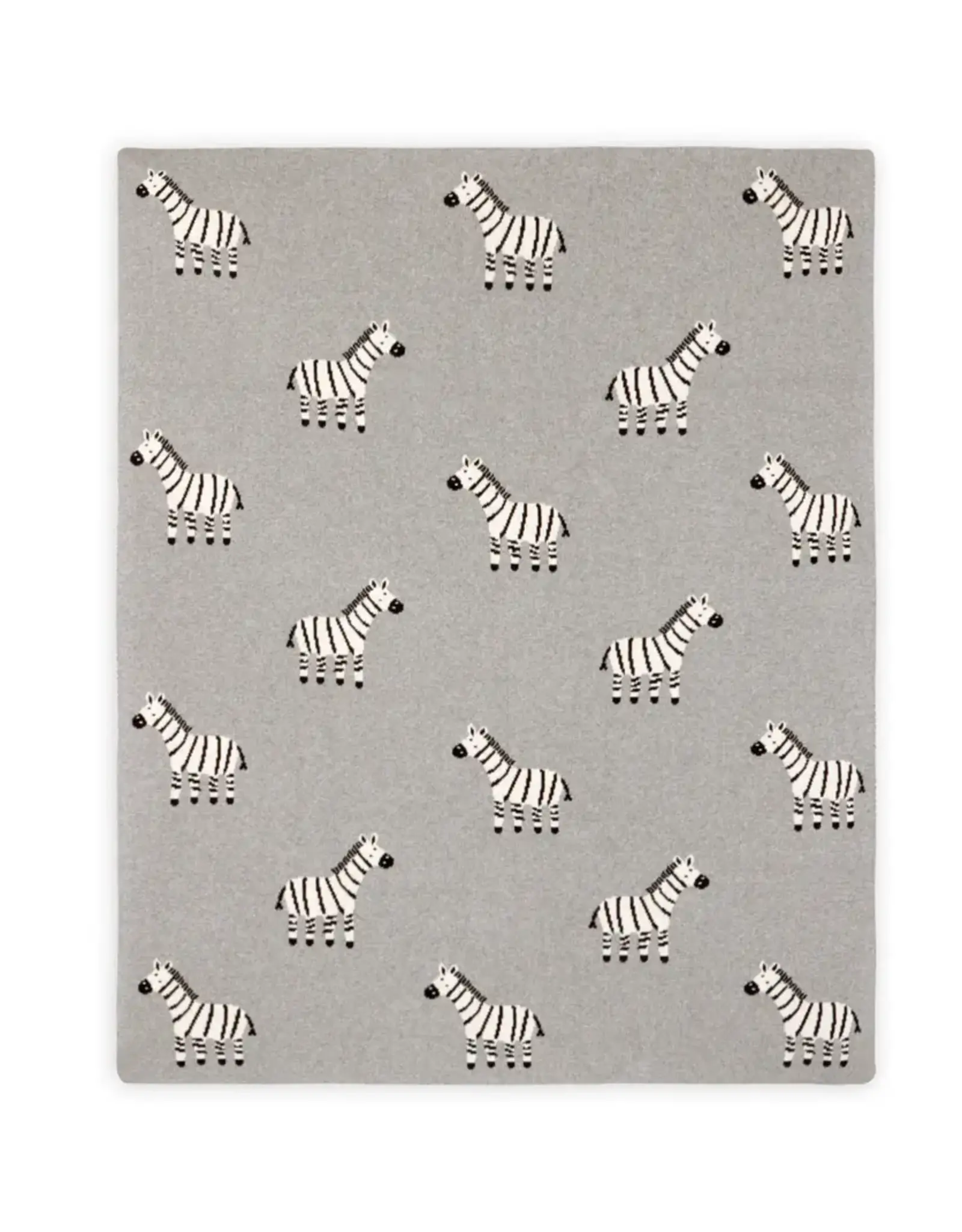 Viverano Organics Zebra - Organic Cotton Jacquard Knit Baby Blanket