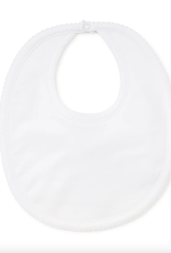 Kissy Kissy Basic Bib White/White Stitching