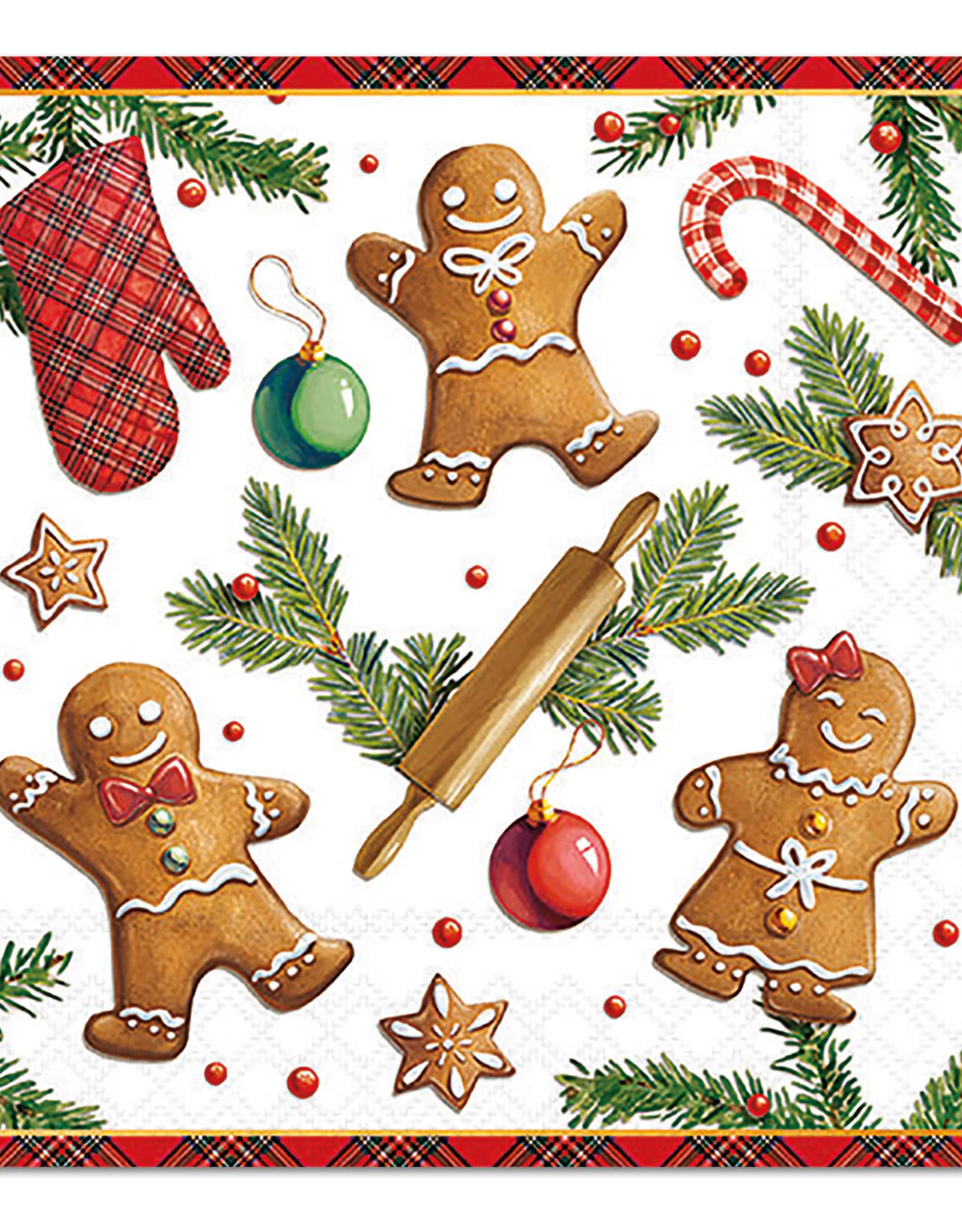 Paperproducts Design Gingerbread Cookies Luncheon Napkins