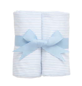 Three Marthas Set of 2 Burps Blue Seersucker