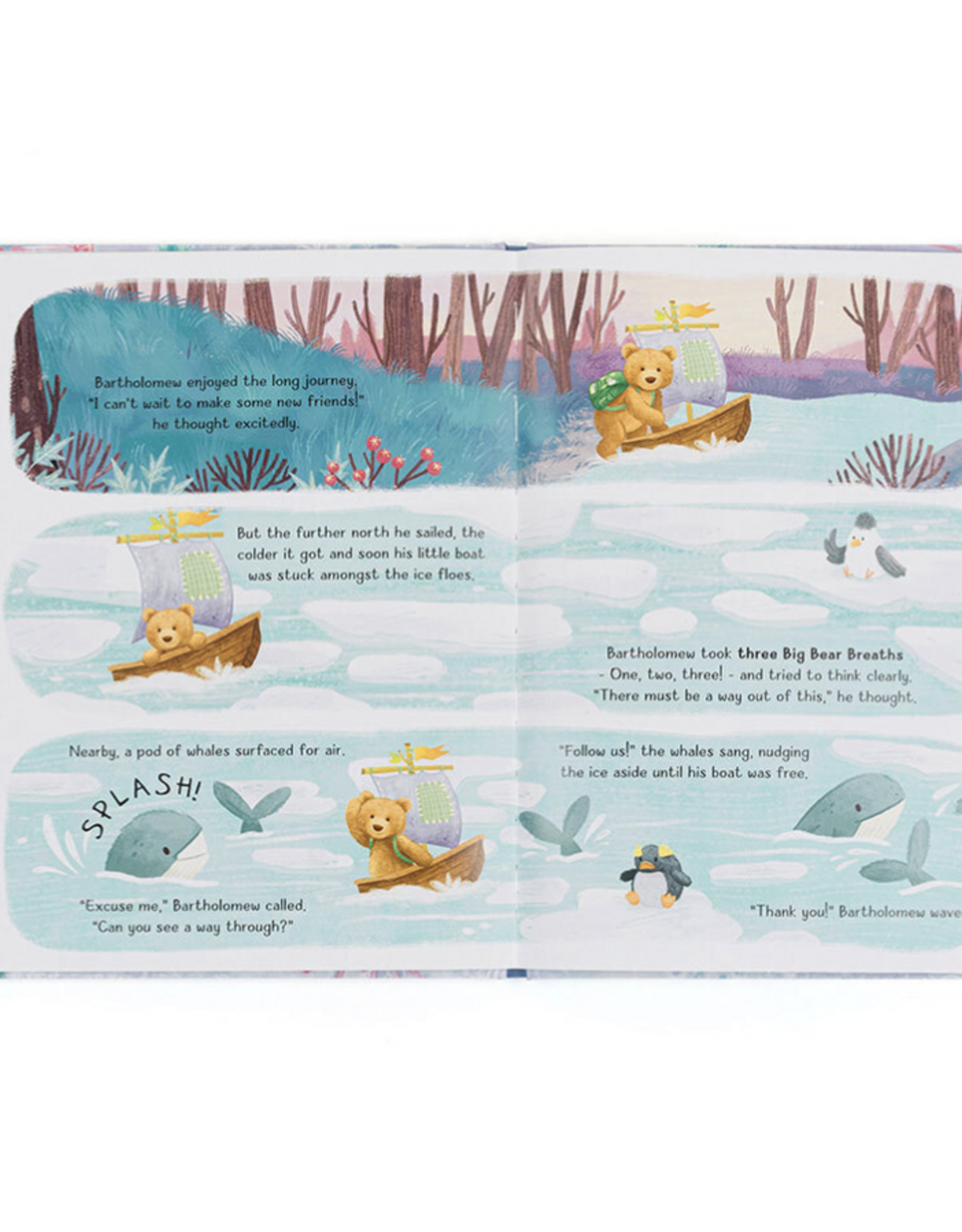 Jelly Cat Bartholomew Bear & the Snow Giants Book