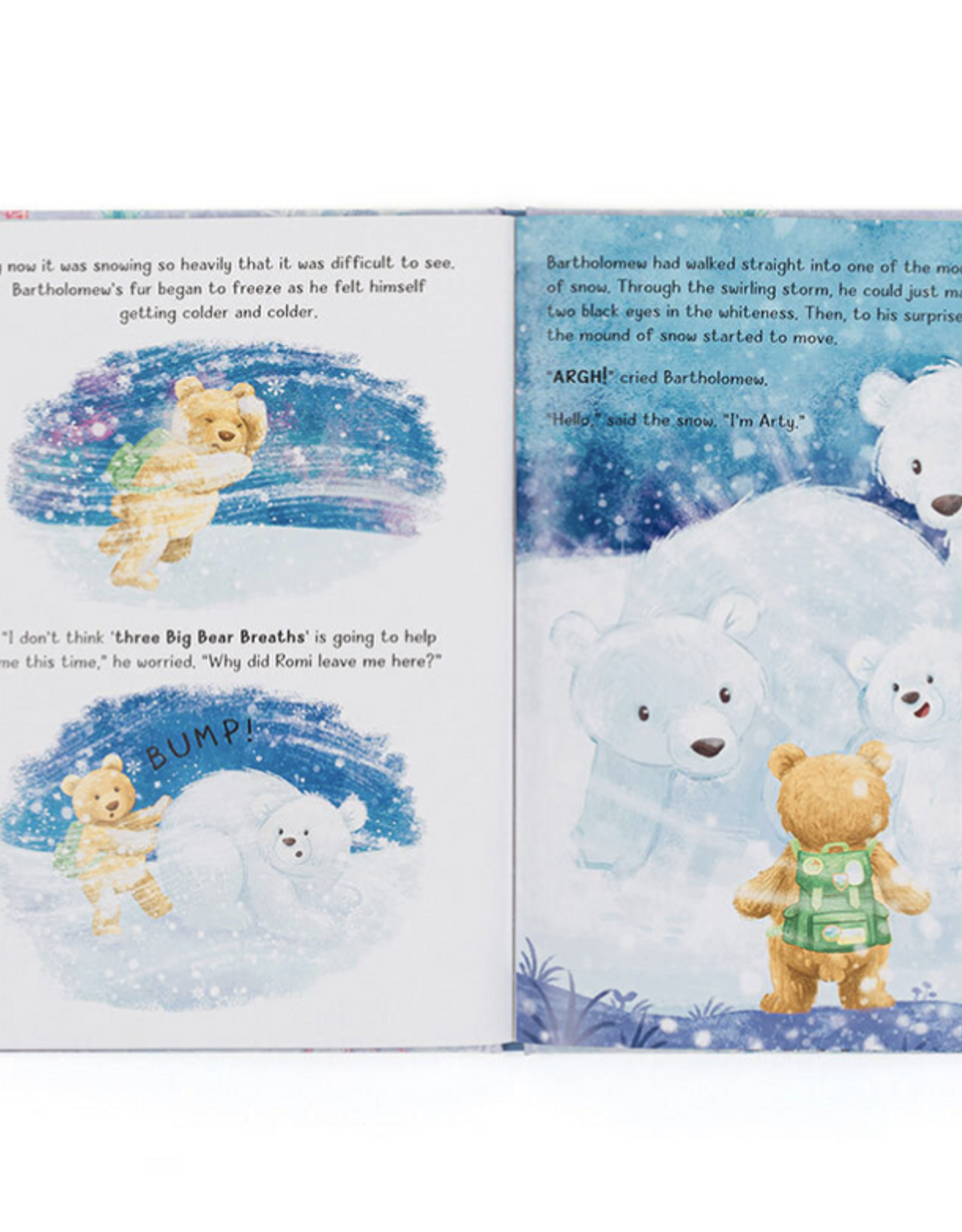 Jelly Cat Bartholomew Bear & the Snow Giants Book