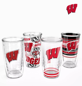 Tervis Tumbler 16oz Set/4 Wisconsin Badger