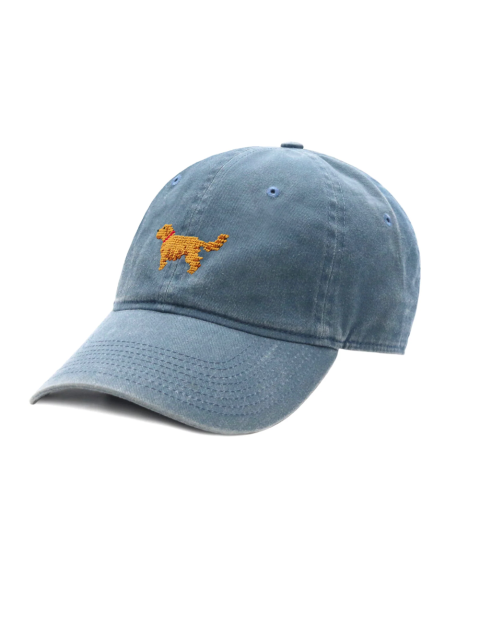 Smather's & Branson Twill Hat Golden Retriever Steel Blue