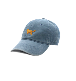 Smather's & Branson Twill Hat Golden Retriever Steel Blue