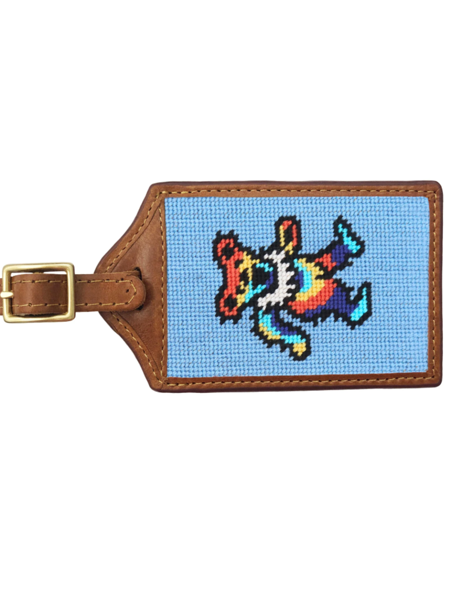 Smather's & Branson Luggage Tag Tie Dye Dancing Bear