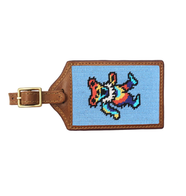 Smather's & Branson Luggage Tag Tie Dye Dancing Bear
