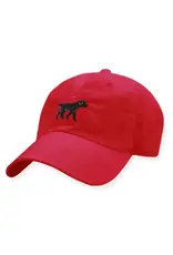 Smather's & Branson Hat Black Lab on Red Performance
