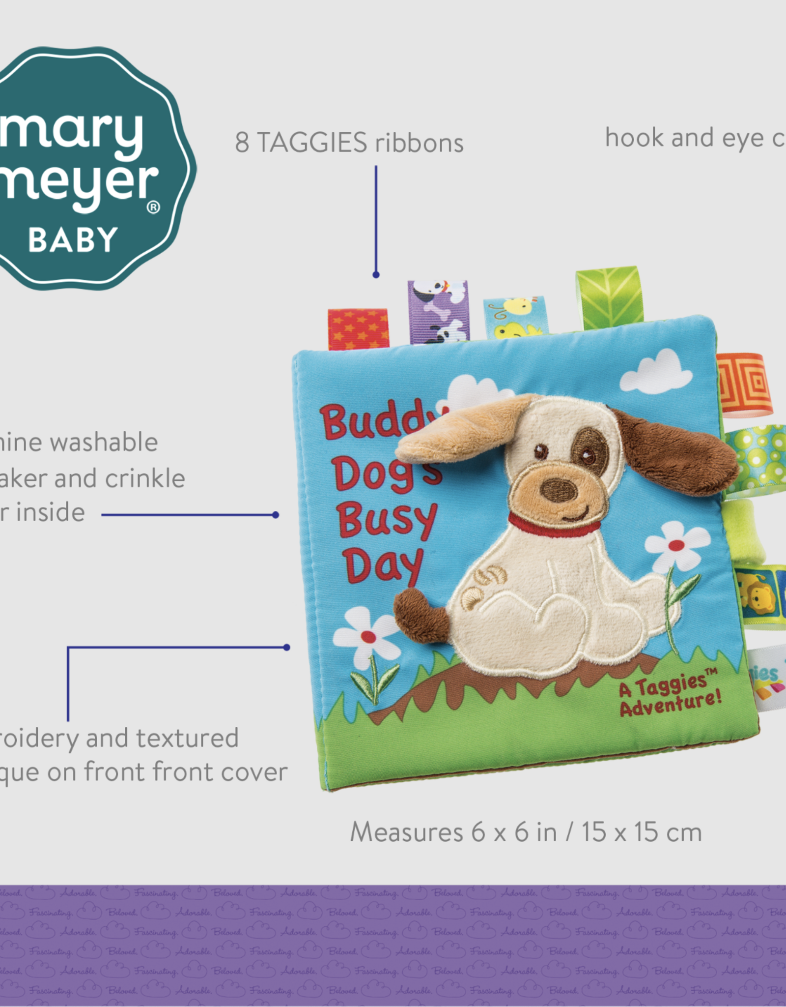 Mary Meyer Toys Taggies Buddy Dog Soft Book