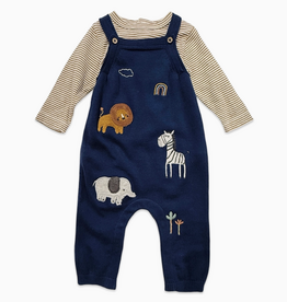 Viverano Organics Elephant Zebra Overall & Bodysuit