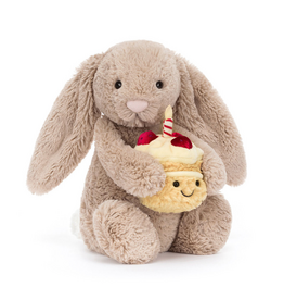 Jelly Cat Bashful Beige Bunny Birthday