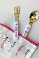 Dishique Ballet Themed Kids Fork & Spoon Utensil Set xx