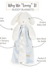 Bunnies by the Bay Buddy Blanket (SIMPLE) Bud Blue Bunny