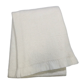 A Soft Idea Grain of Rice Baby Blanket Cream