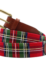 Smather's & Branson Belt Christmas Plaid
