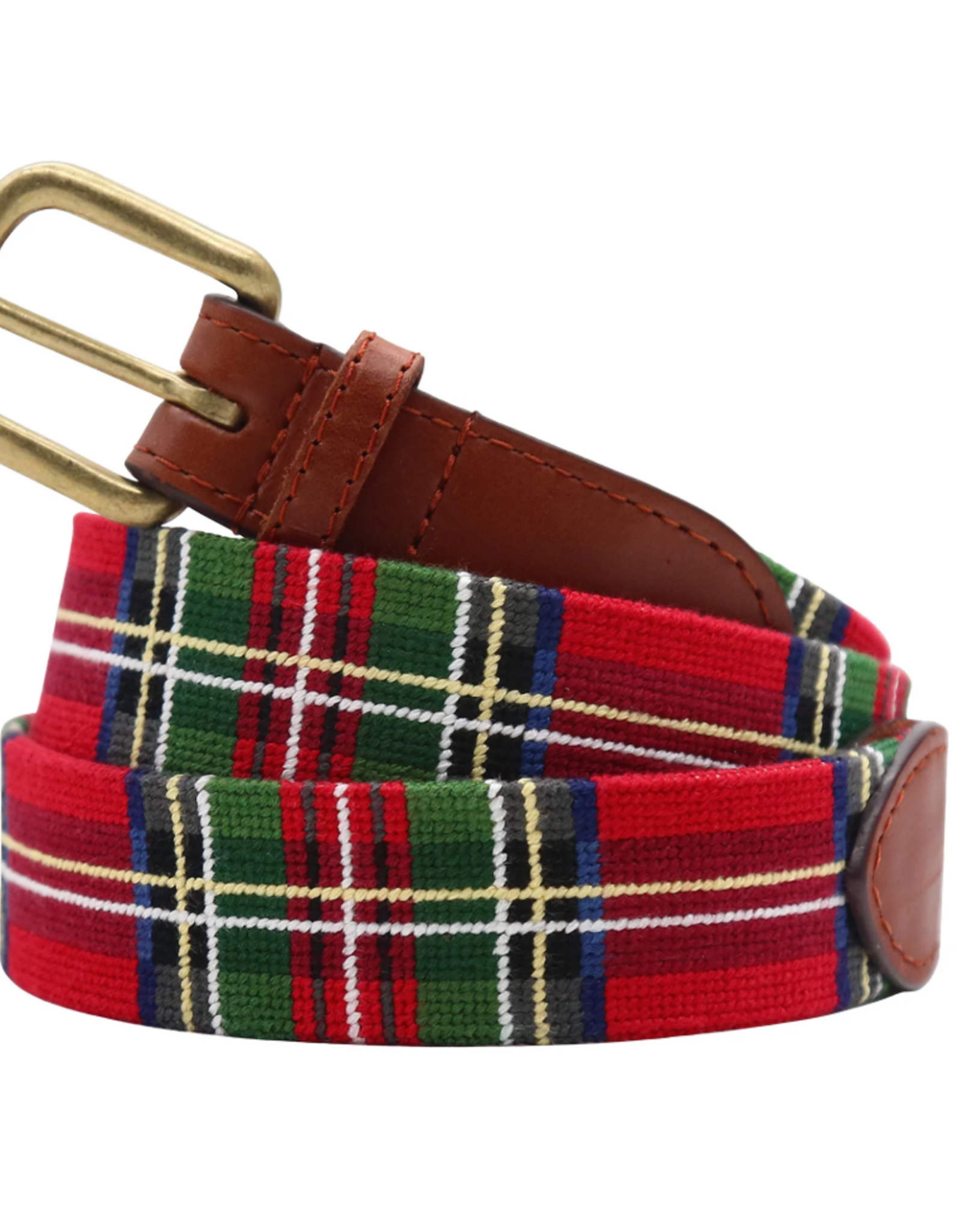 Smather's & Branson Belt Christmas Plaid
