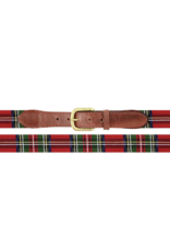 Smather's & Branson Belt Christmas Plaid