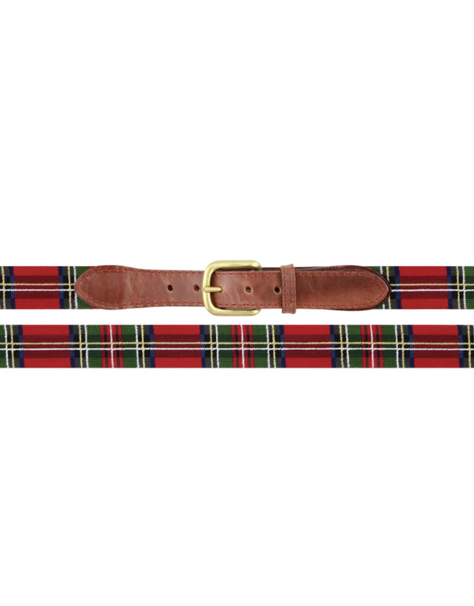 Smather's & Branson Belt Christmas Plaid