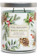 Michel Design Works Medium Tumbler Candle White Spruce