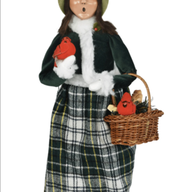 Byer's Choice Woman /cardinals