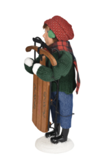 Byer's Choice Sledding Boy