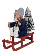Byer's Choice Toddler on Sled