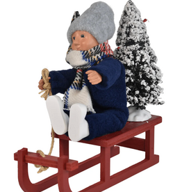 Byer's Choice Toddler on Sled