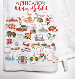 Dishique Chicago Alphabet Bar Towel- Holiday