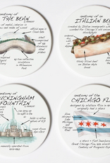 Dishique Chicago Anatomy Coasters
